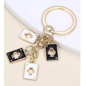 New Ace of Clubs Poker Casino Cards Keychain Vegas Gamble Stocking Stuffer